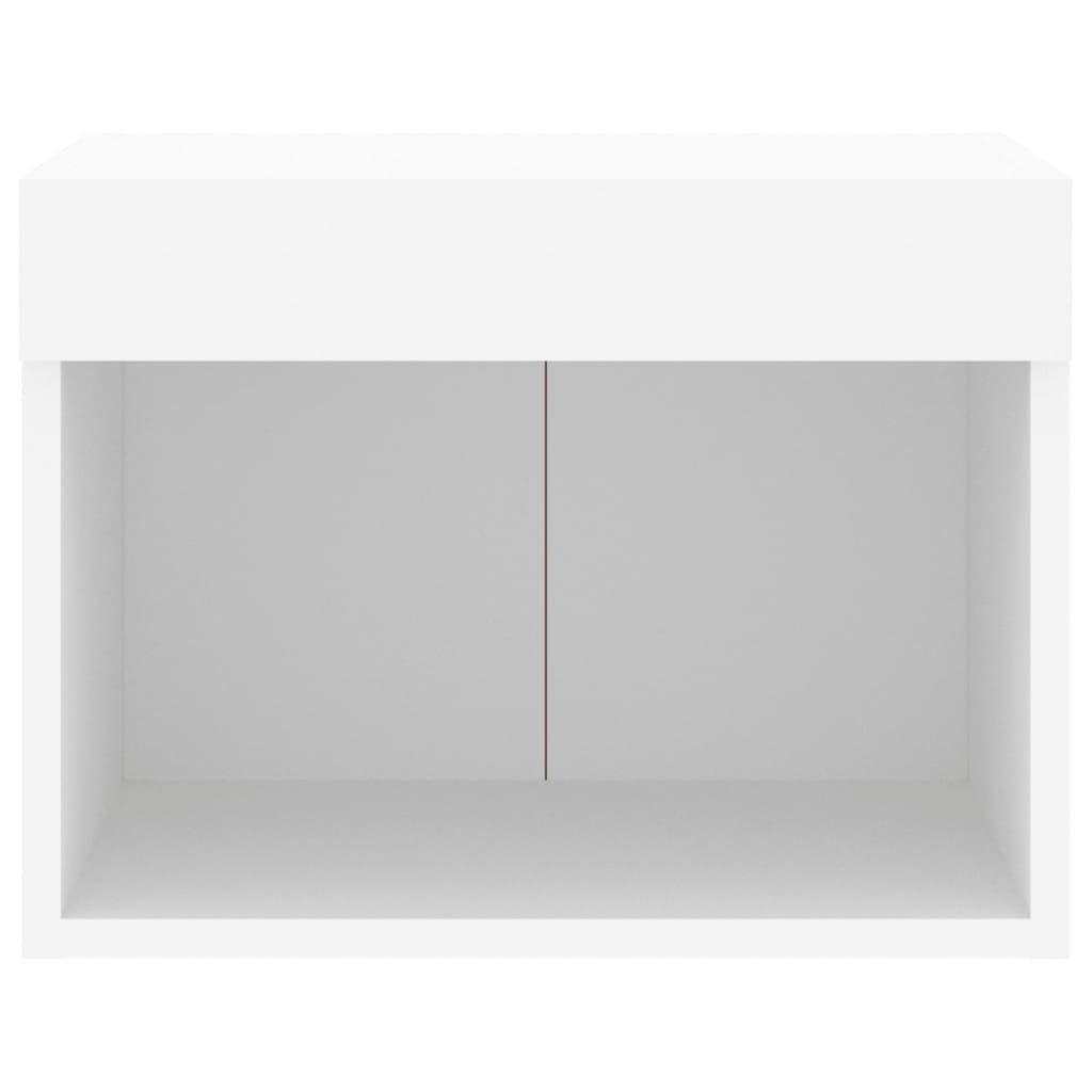 Table de chevet murale avec lumières LED blanc - XIOS