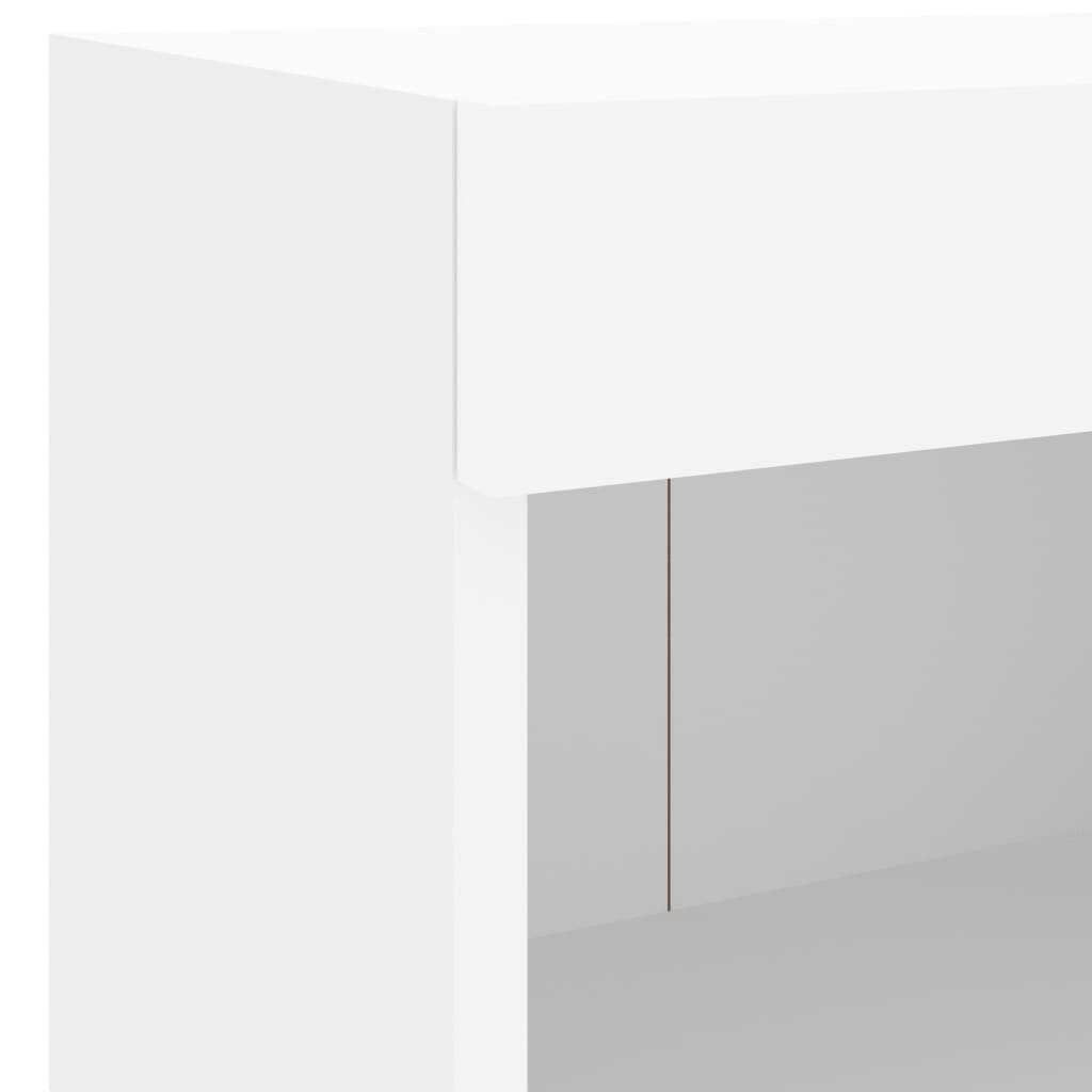 Table de chevet murale avec lumières LED blanc - XIOS