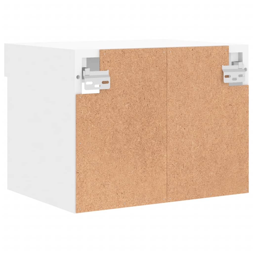 Tables de chevet murales avec lumières LED 2 pcs blanc - XIOS