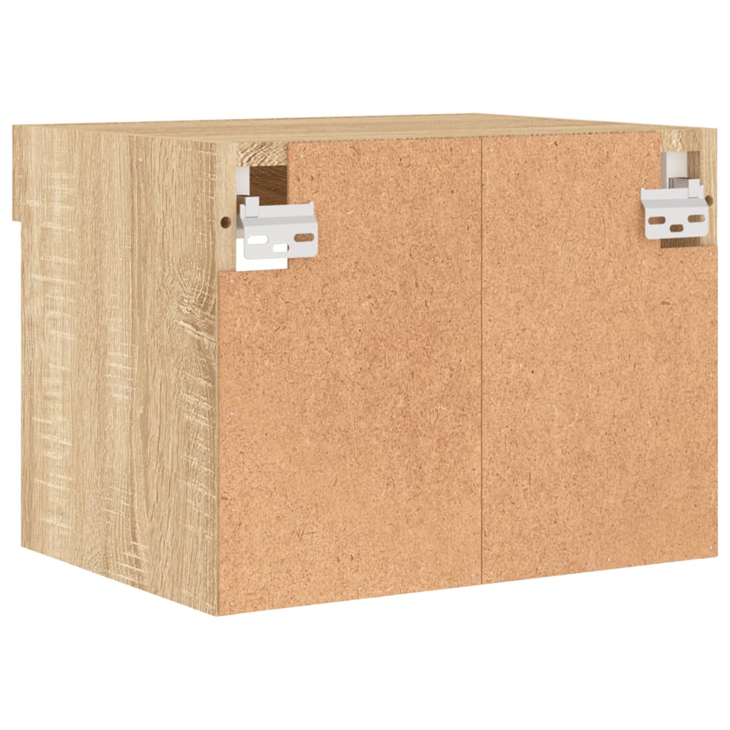 Tables de chevet murales avec lumières LED 2 pcs chêne sonoma - XIOS