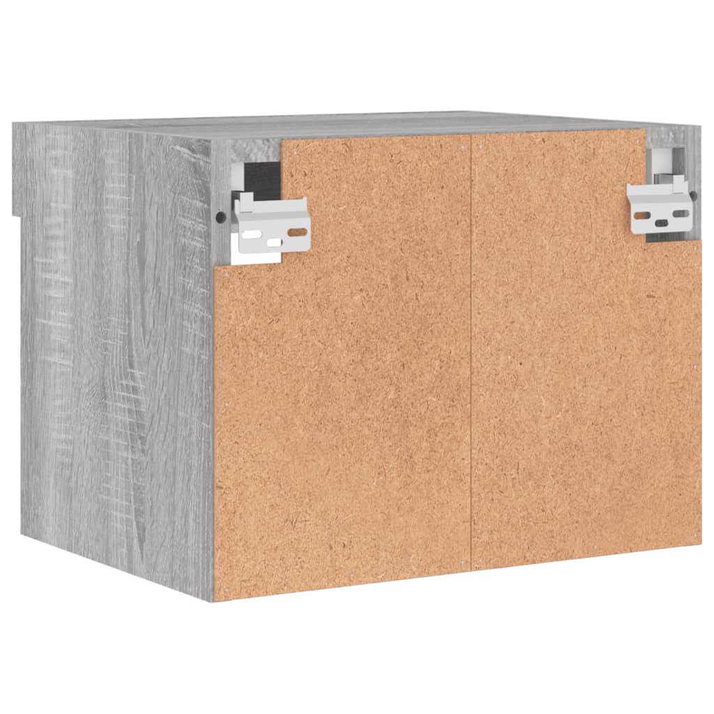 Tables de chevet murales avec lumières LED 2 pcs sonoma gris - XIOS