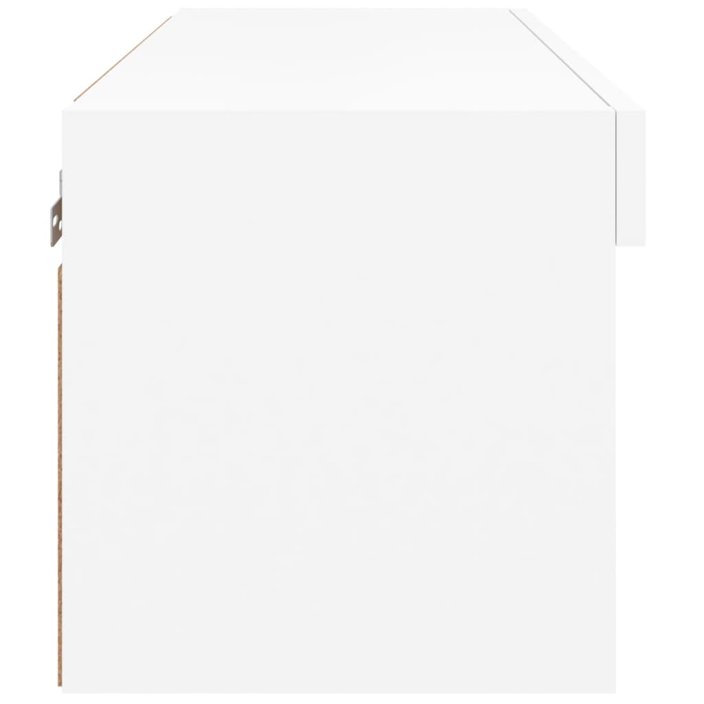 Meuble TV avec lumières LED blanc 60x30x30 cm - XIOS