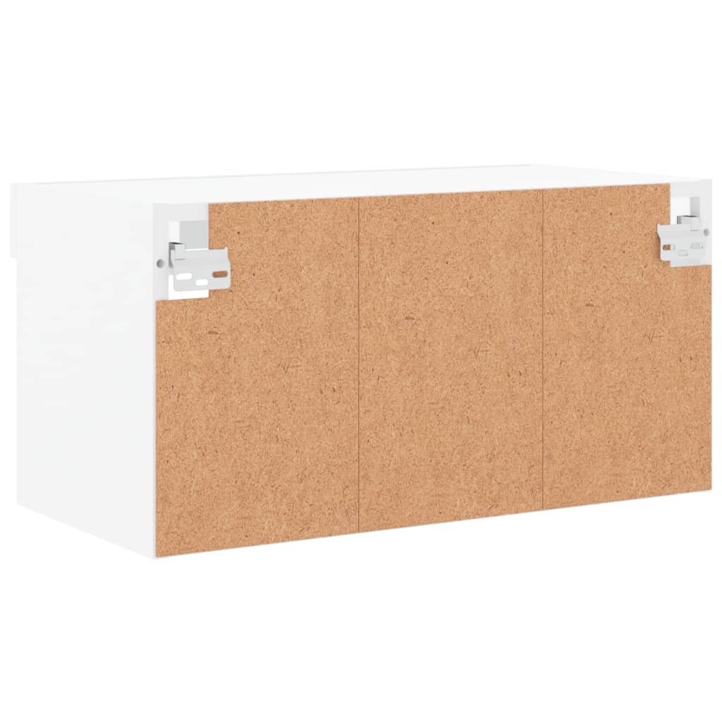 Meuble TV avec lumières LED blanc 60x30x30 cm - XIOS