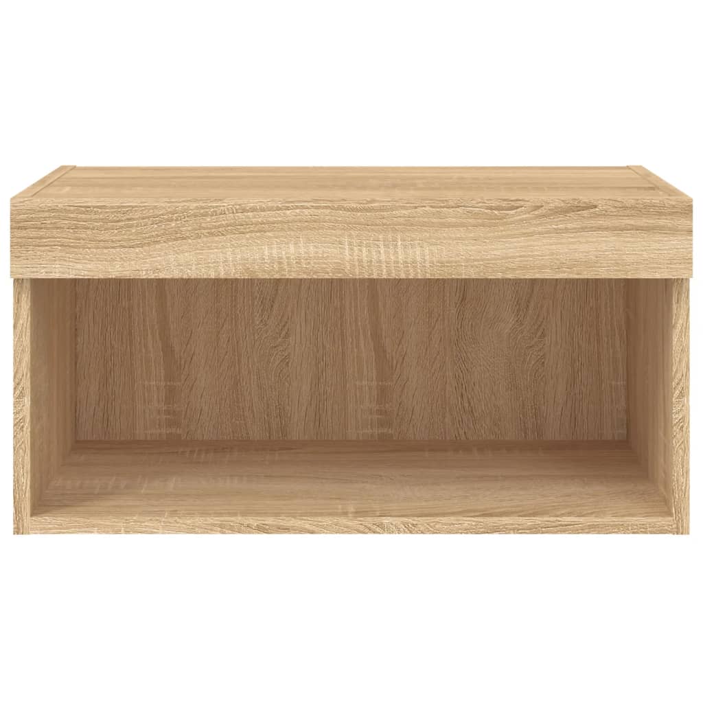 Meuble TV avec lumières LED chêne sonoma 60x30x30 cm - XIOS