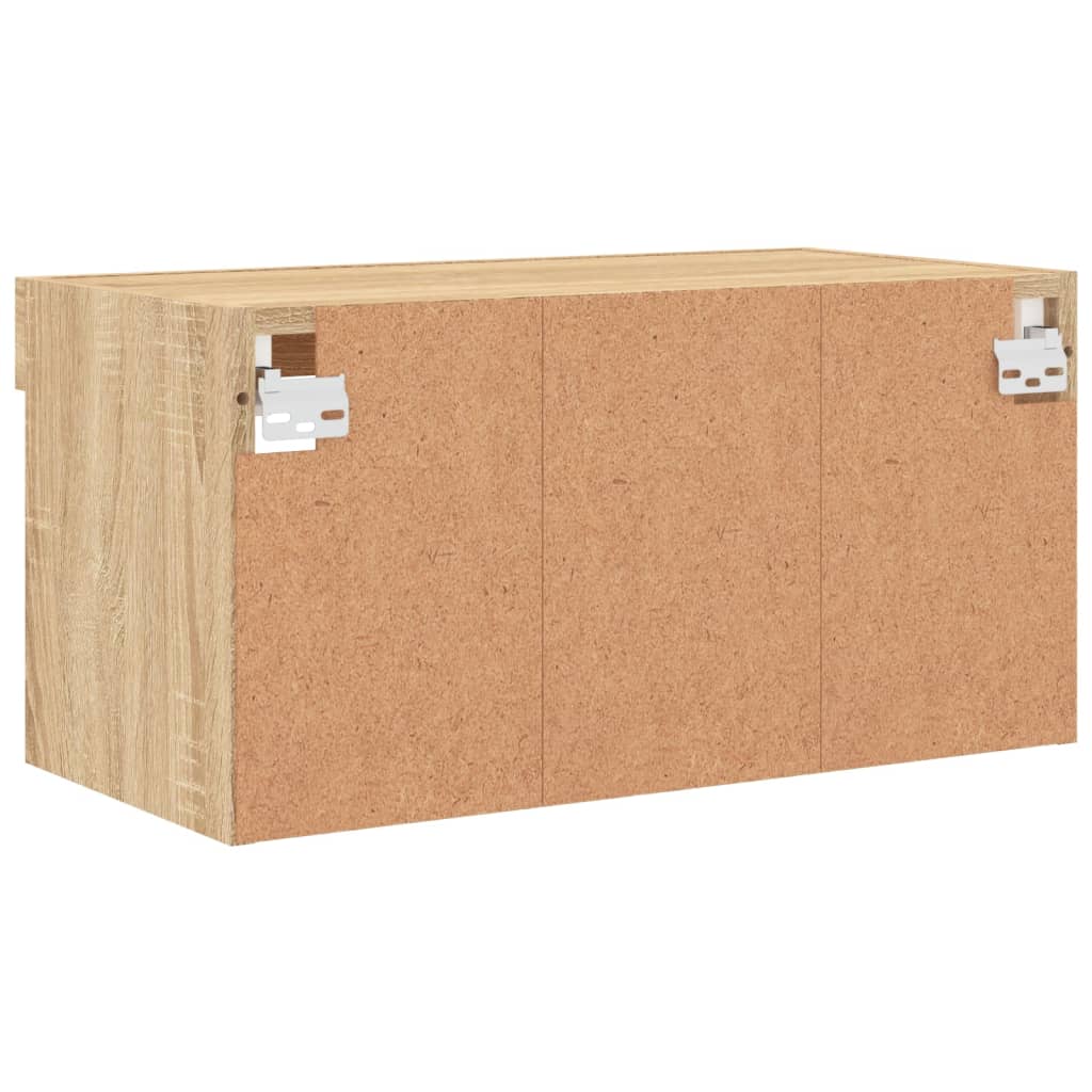 Meuble TV avec lumières LED chêne sonoma 60x30x30 cm - XIOS