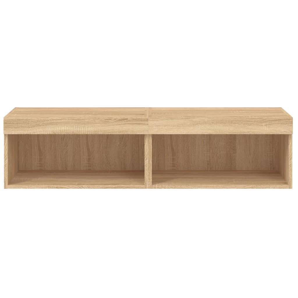Meubles TV avec lumières LED 2 pcs chêne sonoma 60x30x30 cm - XIOS