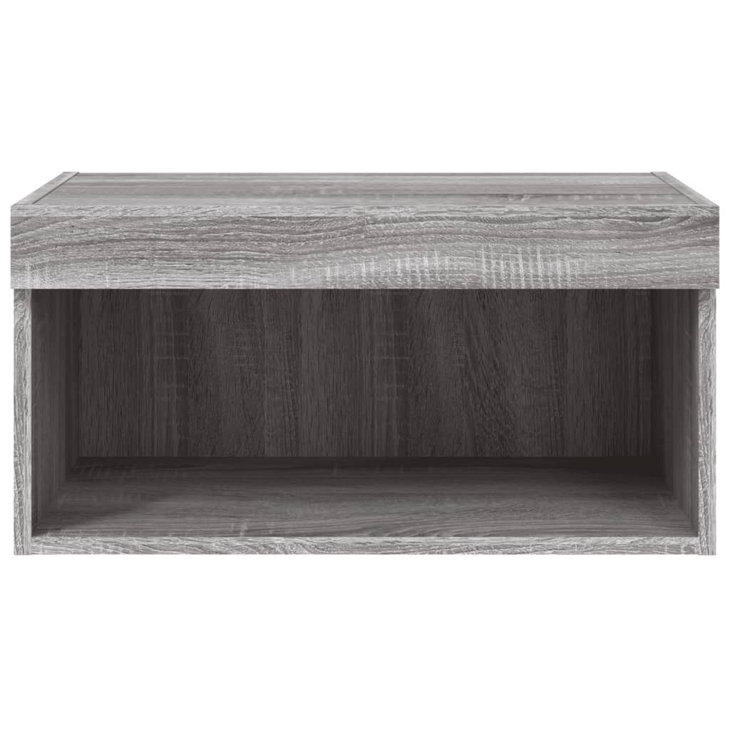 Meuble TV avec lumières LED sonoma gris 60x30x30 cm - XIOS