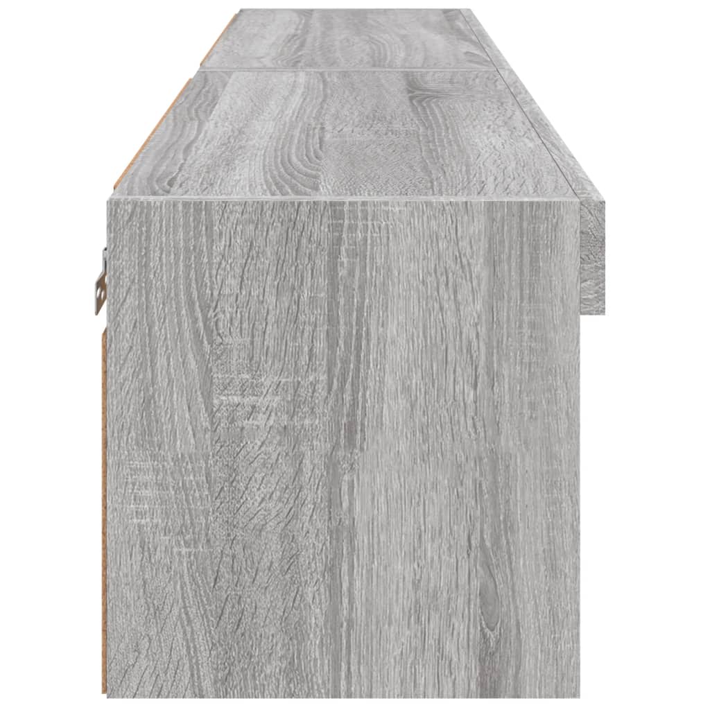 Meubles TV avec lumières LED 2 pcs sonoma gris 60x30x30 cm - XIOS