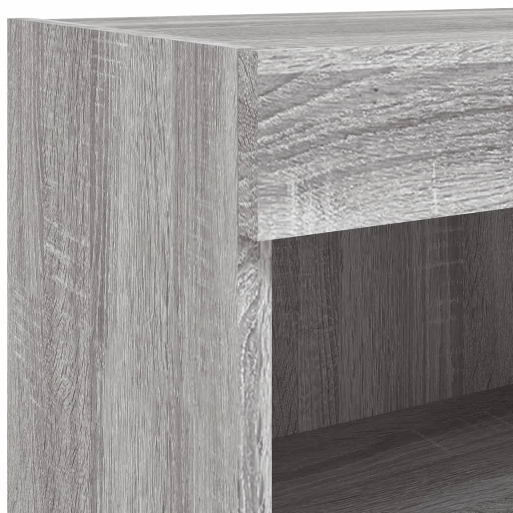 Meubles TV avec lumières LED 2 pcs sonoma gris 60x30x30 cm - XIOS