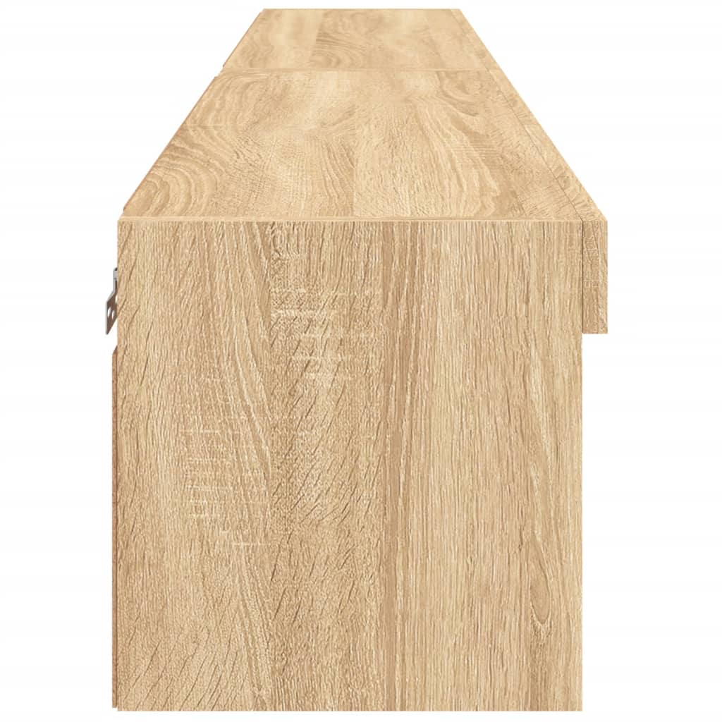 Meubles TV avec lumières LED 2 pcs chêne sonoma 80x30x30 cm - XIOS