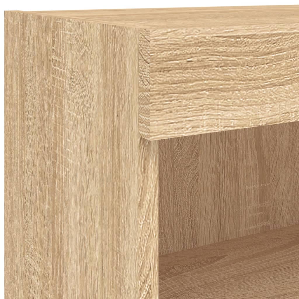 Meubles TV avec lumières LED 2 pcs chêne sonoma 80x30x30 cm - XIOS