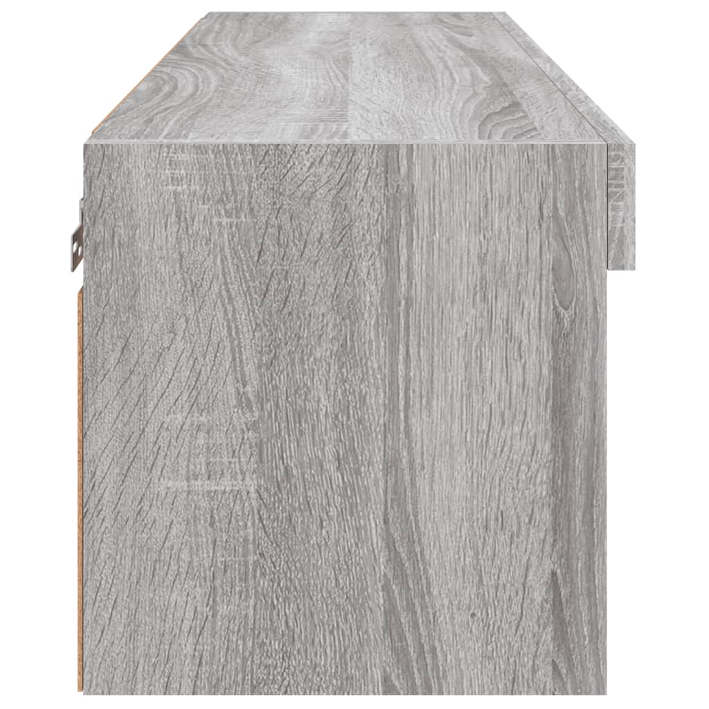 Meuble TV avec lumières LED sonoma gris 80x30x30 cm - XIOS