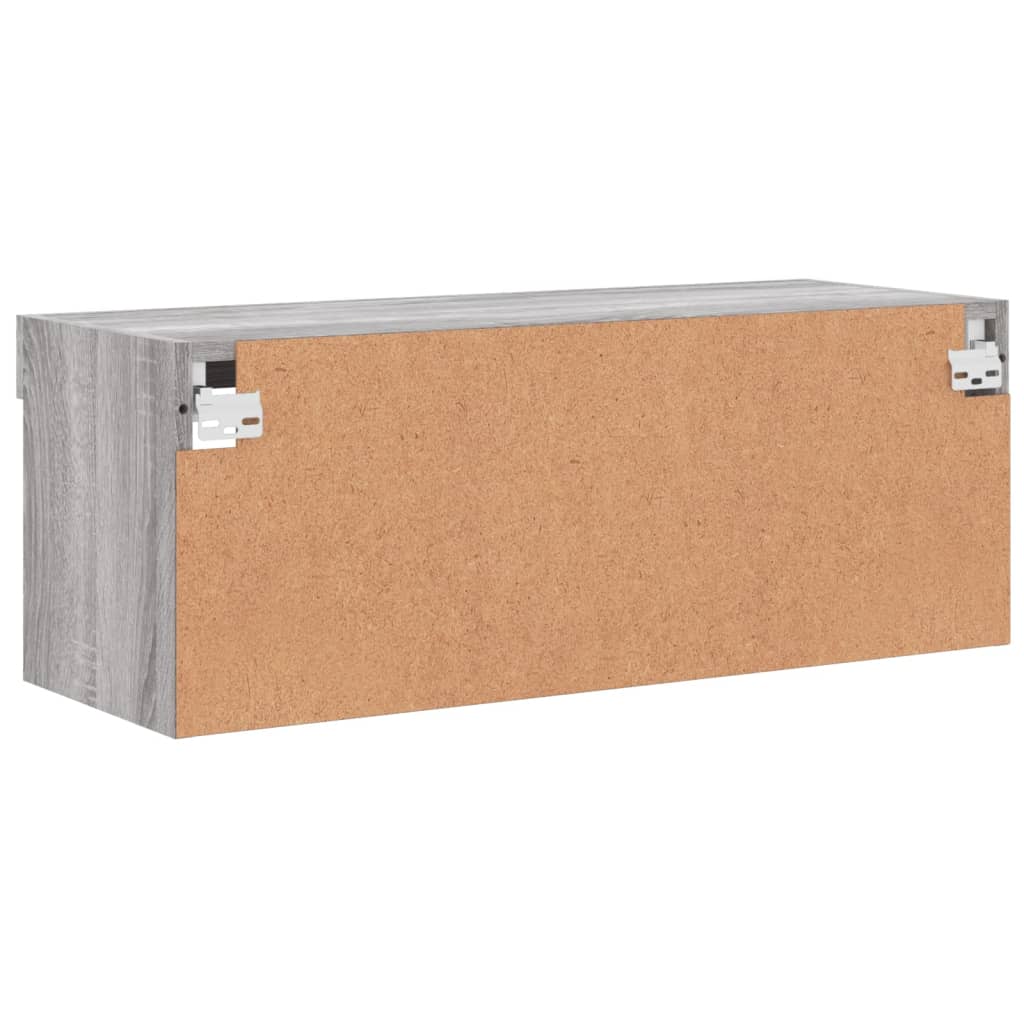 Meuble TV avec lumières LED sonoma gris 80x30x30 cm - XIOS