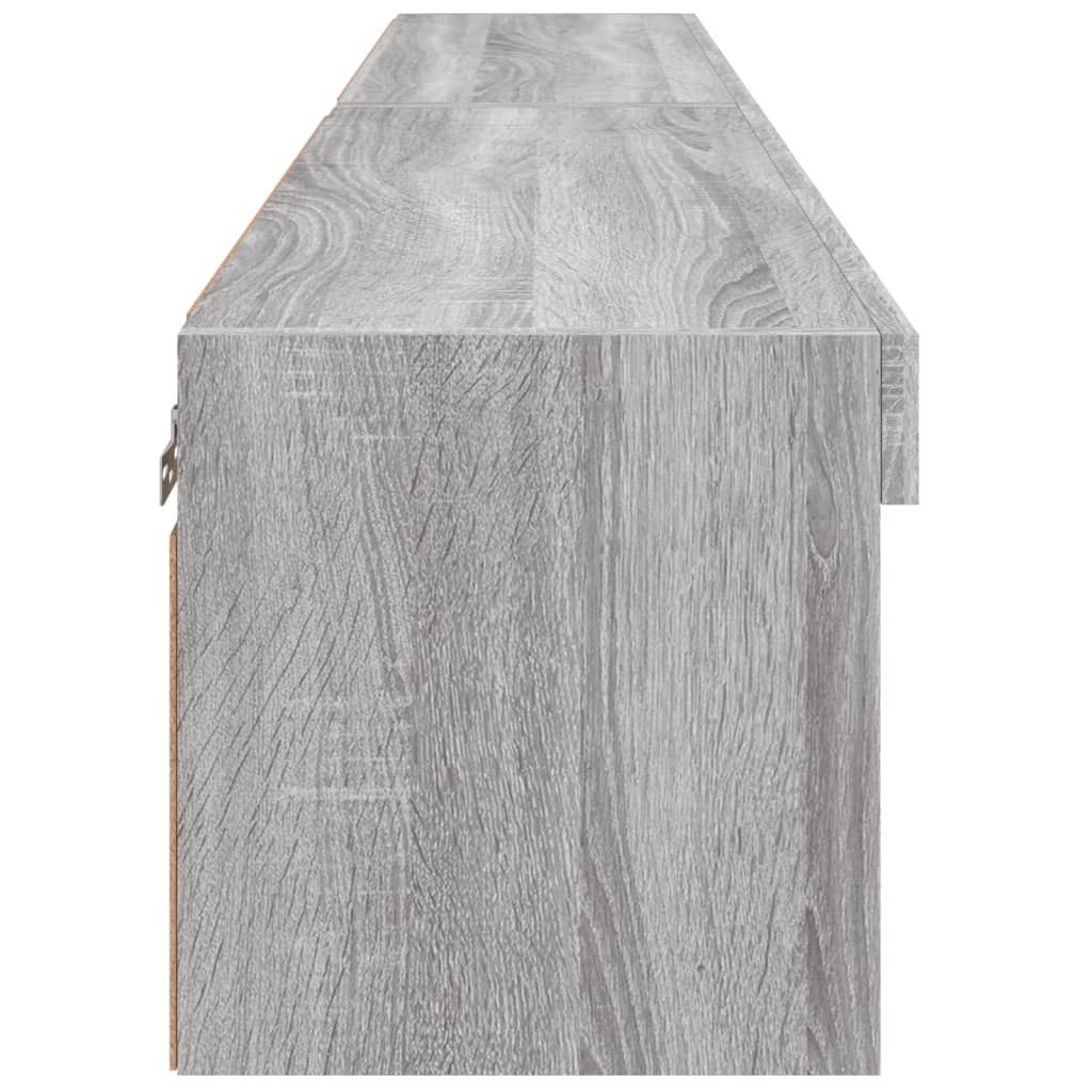 Meubles TV avec lumières LED 2 pcs sonoma gris 80x30x30 cm - XIOS