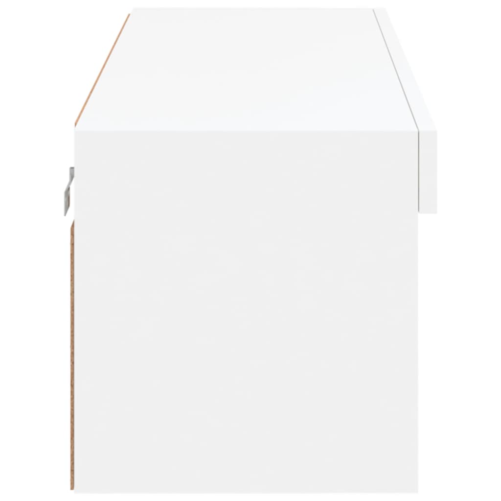 Meuble TV avec lumières LED blanc 100x30x30 cm - XIOS
