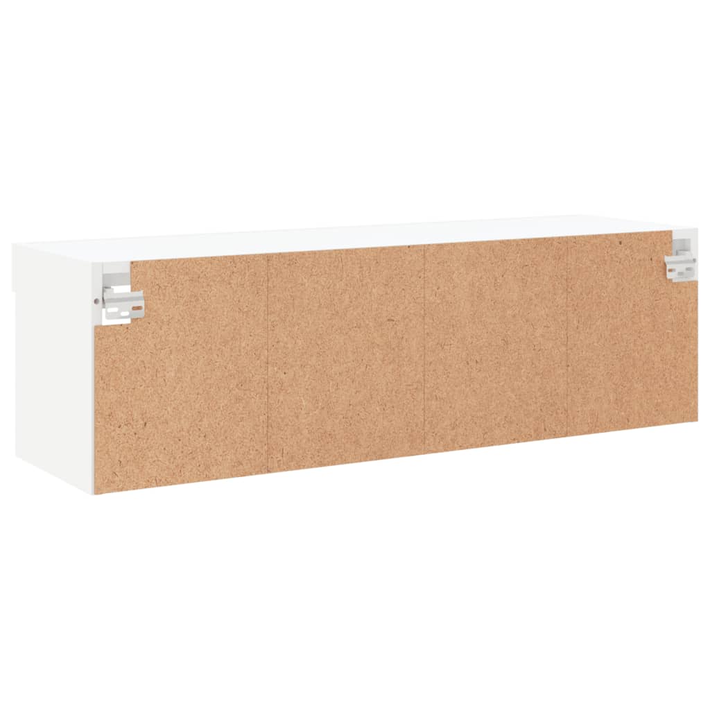 Meuble TV avec lumières LED blanc 100x30x30 cm - XIOS