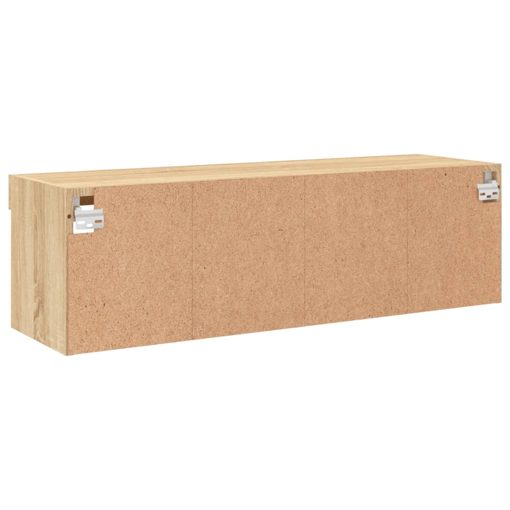 Meuble TV avec lumières LED chêne sonoma 100x30x30 cm - XIOS