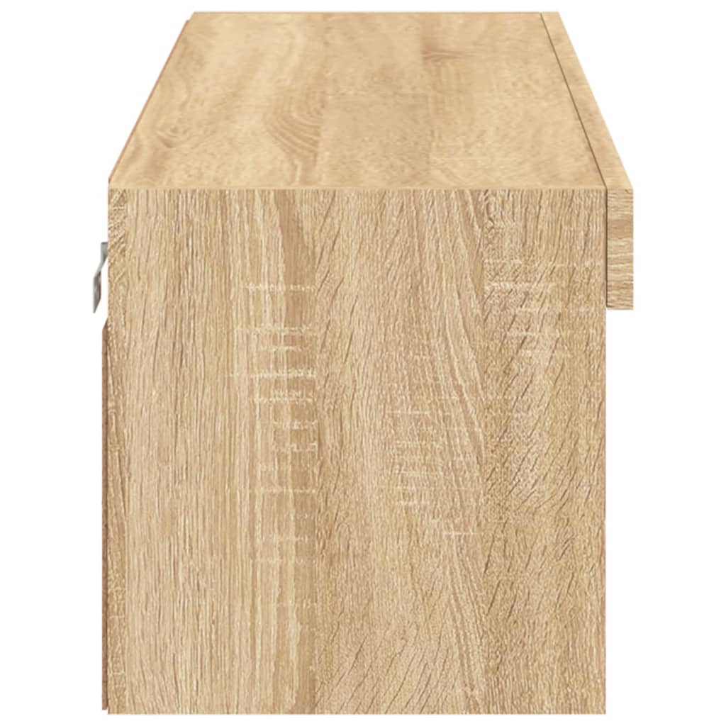 Meuble TV avec lumières LED chêne sonoma 100x30x30 cm - XIOS