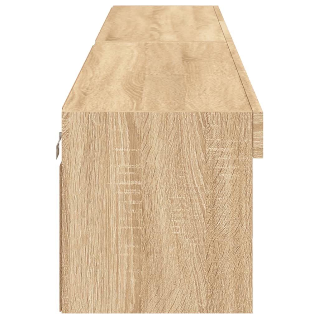 Meubles TV avec lumières LED 2 pcs chêne sonoma 100x30x30 cm - XIOS