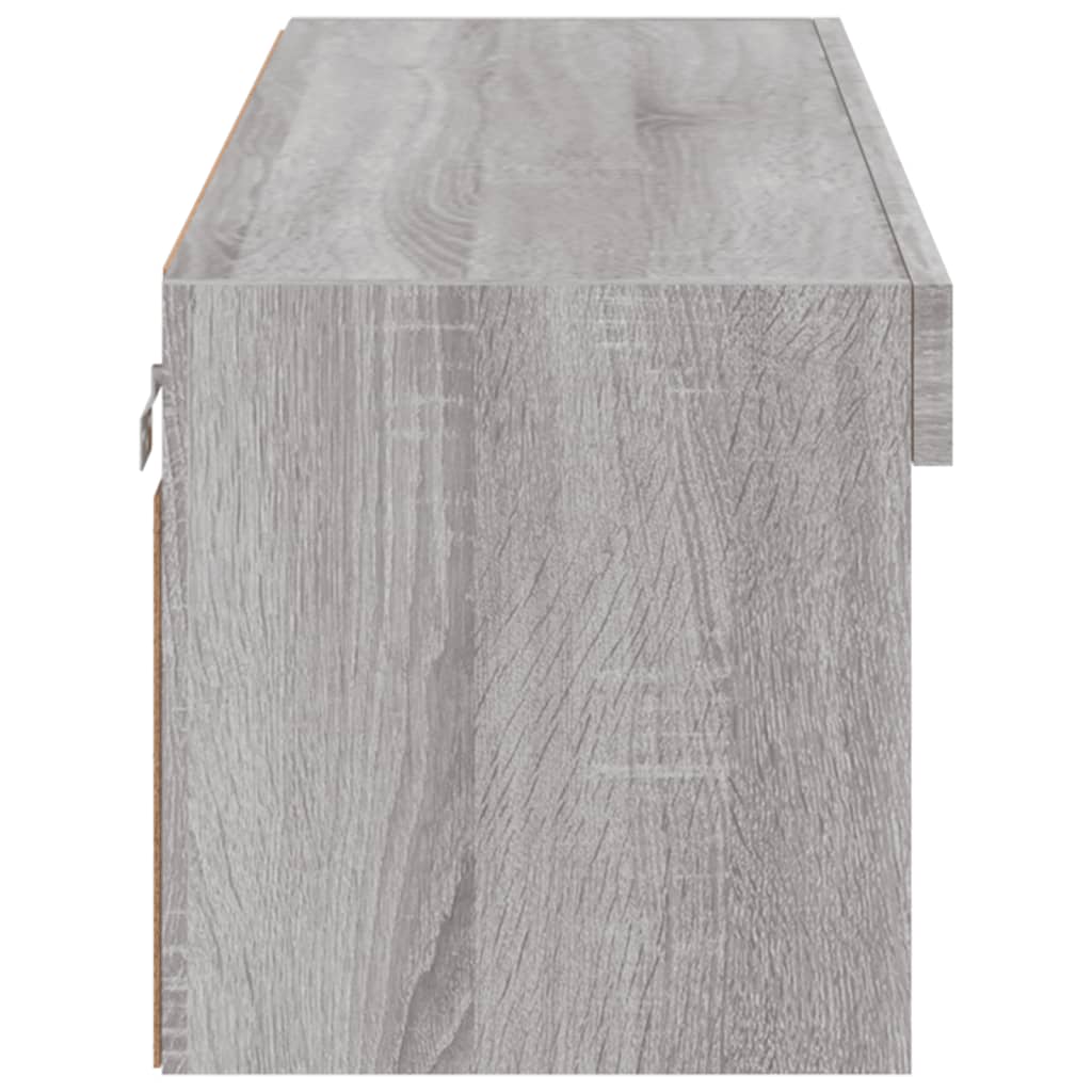 Meuble TV avec lumières LED sonoma gris 100x30x30 cm - XIOS