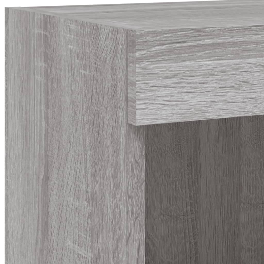 Meubles TV avec lumières LED 2 pcs sonoma gris 100x30x30 cm - XIOS
