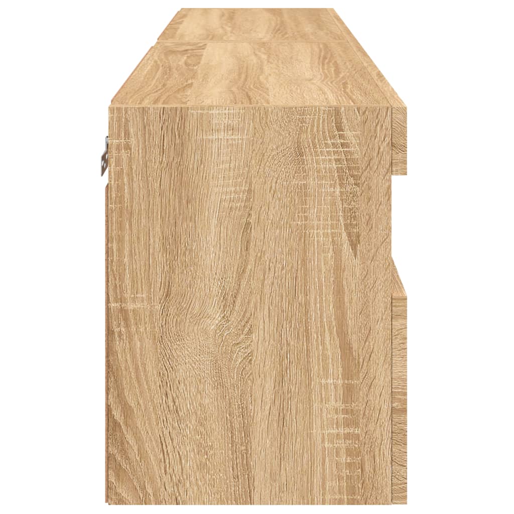 Meubles TV muraux lumières LED 2 pcs chêne sonoma 60x30x40 cm - XIOS