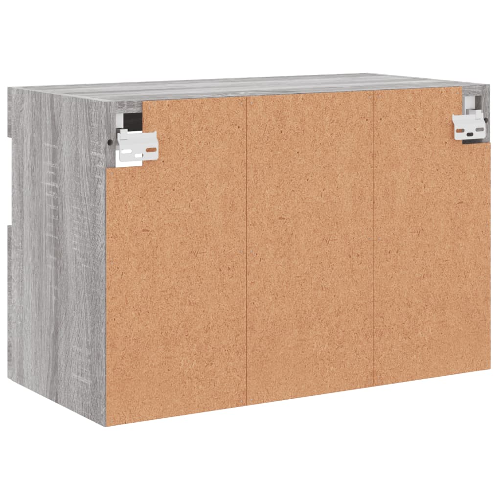 Meuble TV mural avec lumières LED sonoma gris 60x30x40 cm - XIOS