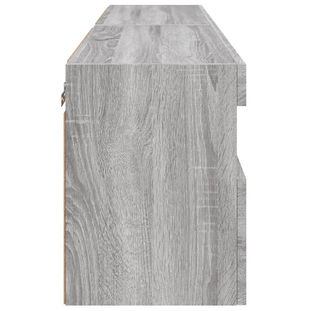 Meubles TV muraux et lumières LED 2pcs sonoma gris 60x30x40 cm - XIOS
