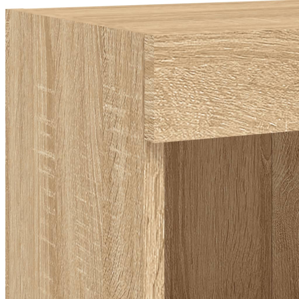 Meuble TV mural avec lumières LED chêne sonoma 100x30x40 cm - XIOS