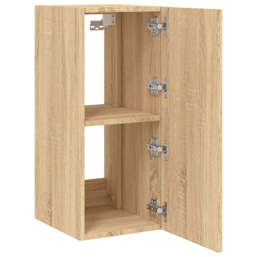 Meubles TV muraux lumières LED 2 pcs chêne sonoma 30,5x35x70 cm - XIOS