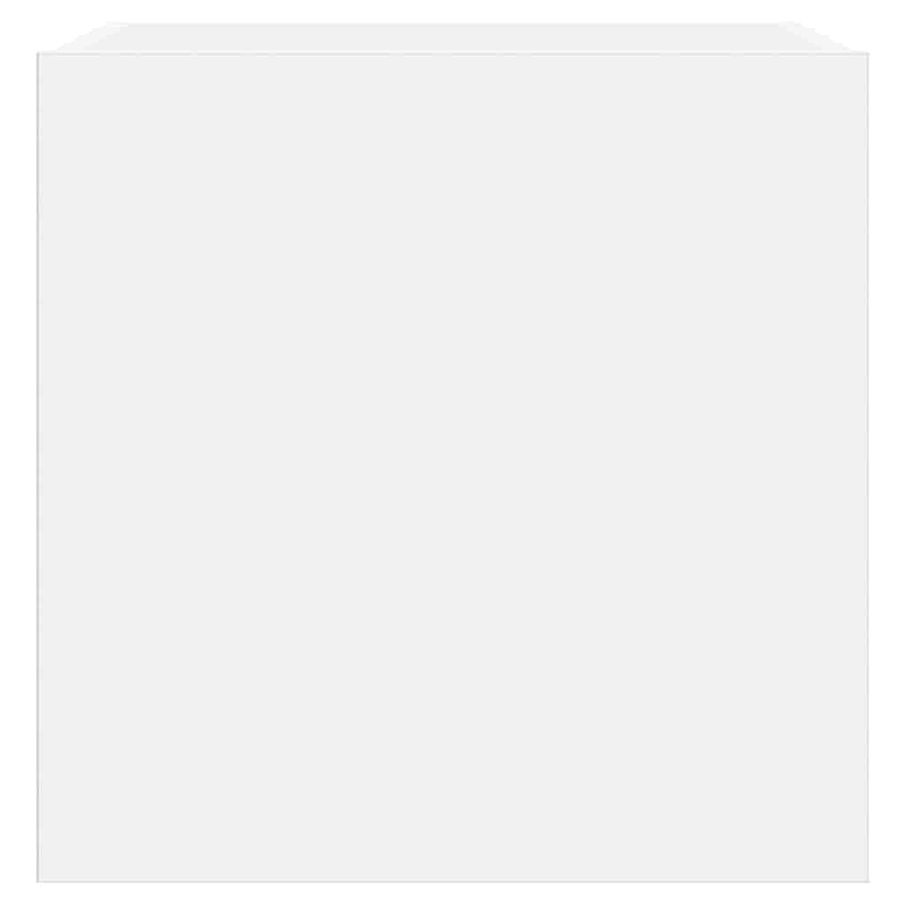 Meubles TV muraux avec lumières LED 2 pcs blanc 40,5x35x40 cm - XIOS