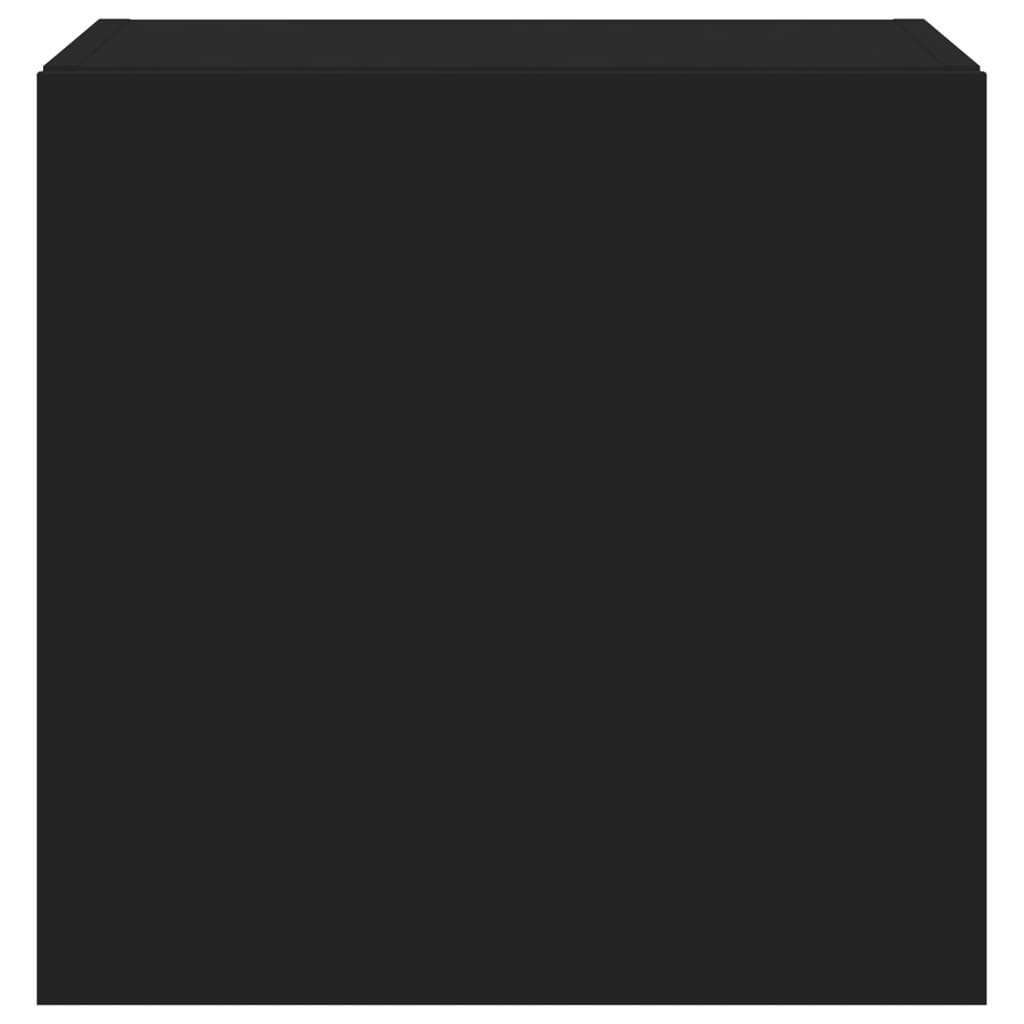 Meuble TV mural avec lumières LED noir 40,5x35x40 cm - XIOS