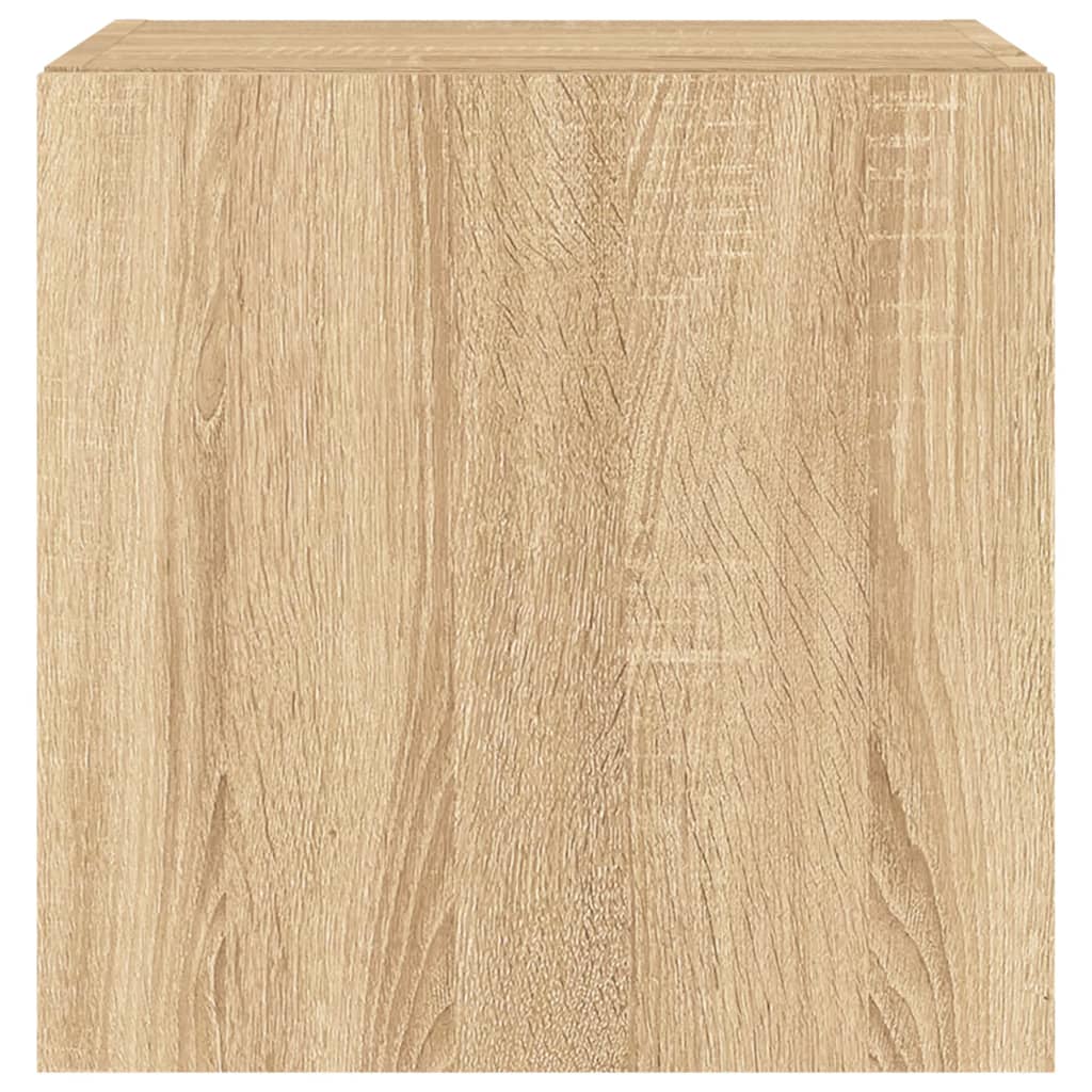 Meubles TV muraux lumières LED 2 pcs chêne sonoma 40,5x35x40 cm - XIOS