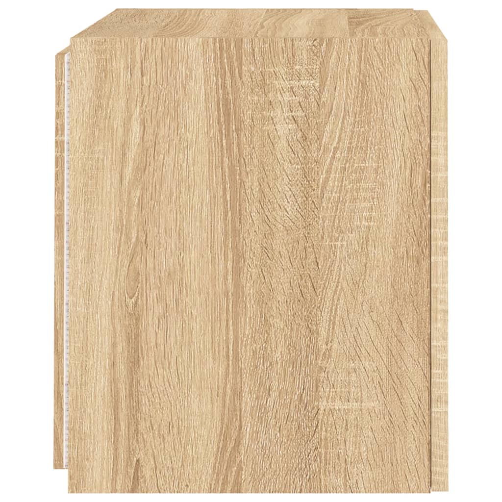 Meubles TV muraux lumières LED 2 pcs chêne sonoma 40,5x35x40 cm - XIOS