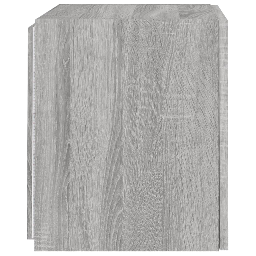 Meubles TV muraux et lumières LED 2pcs sonoma gris 40,5x35x40cm - XIOS