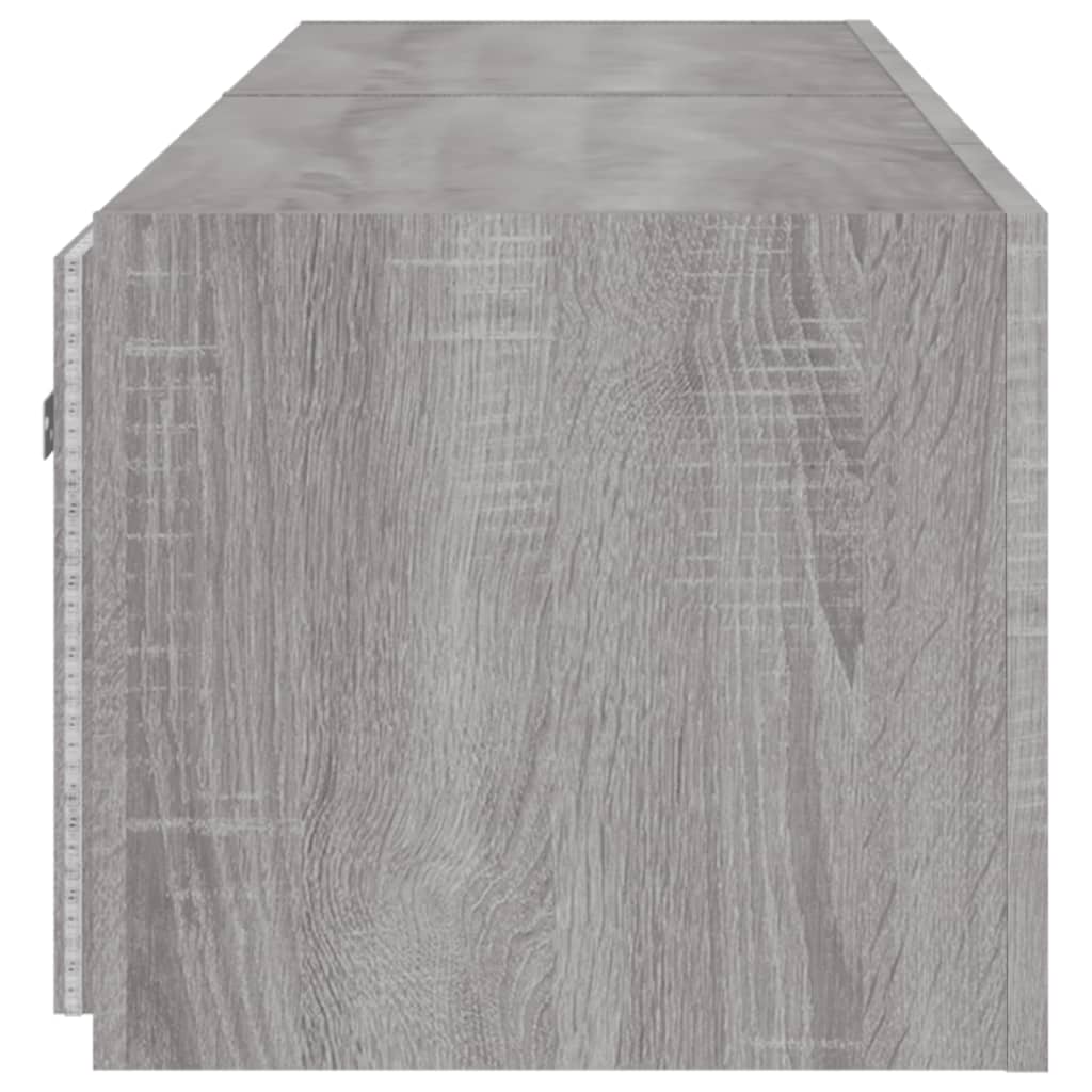Meubles TV muraux et lumières LED 2pcs sonoma gris 80x35x31 cm Meubles TV vidaXL   
