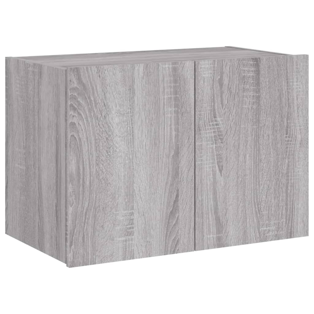 Meuble TV mural avec lumières LED sonoma gris 60x35x41 cm - XIOS