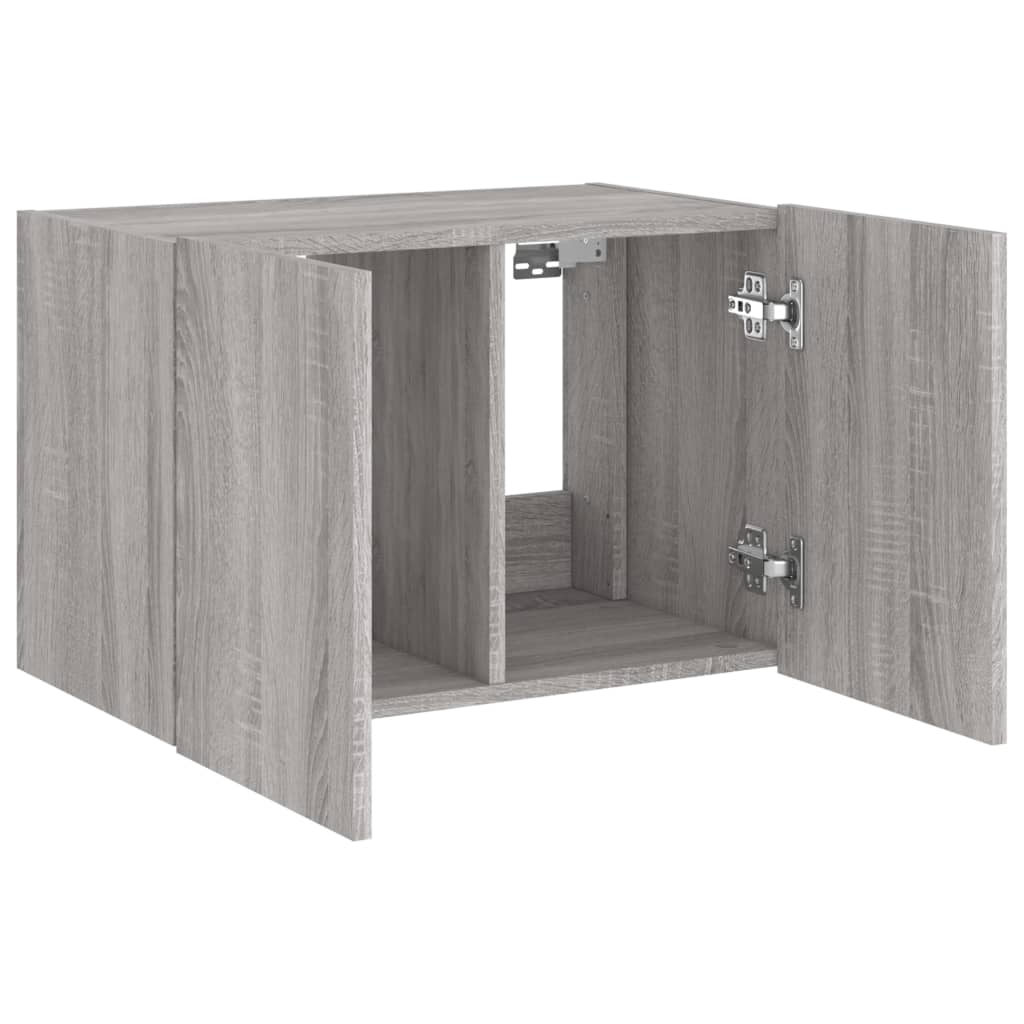 Meuble TV mural avec lumières LED sonoma gris 60x35x41 cm - XIOS