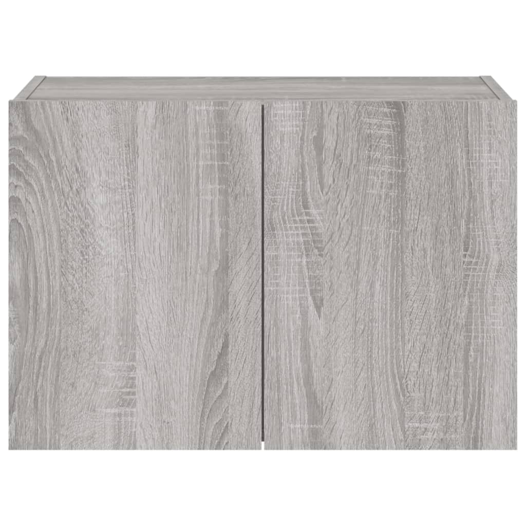 Meuble TV mural avec lumières LED sonoma gris 60x35x41 cm - XIOS