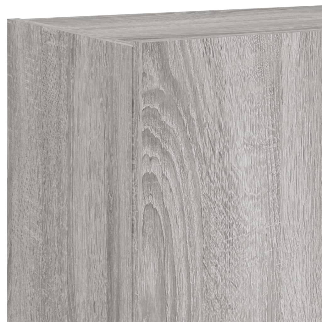 Meuble TV mural avec lumières LED sonoma gris 60x35x41 cm - XIOS