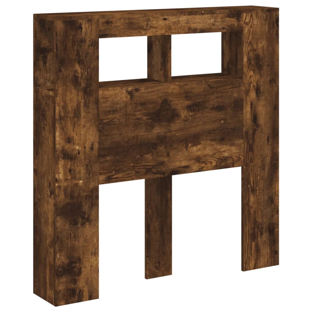 Tête de lit à LED chêne fumé 100x18,5x103,5cm bois d'ingénierie - XIOS