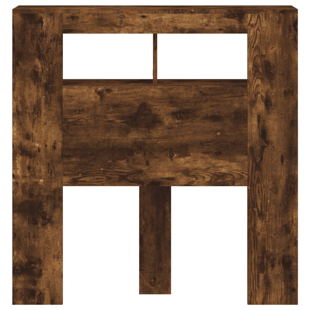 Tête de lit à LED chêne fumé 100x18,5x103,5cm bois d'ingénierie - XIOS