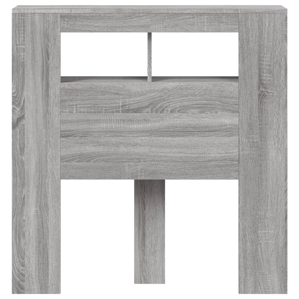 Tête de lit à LED sonoma gris 100x18,5x103,5 cm bois ingénierie - XIOS