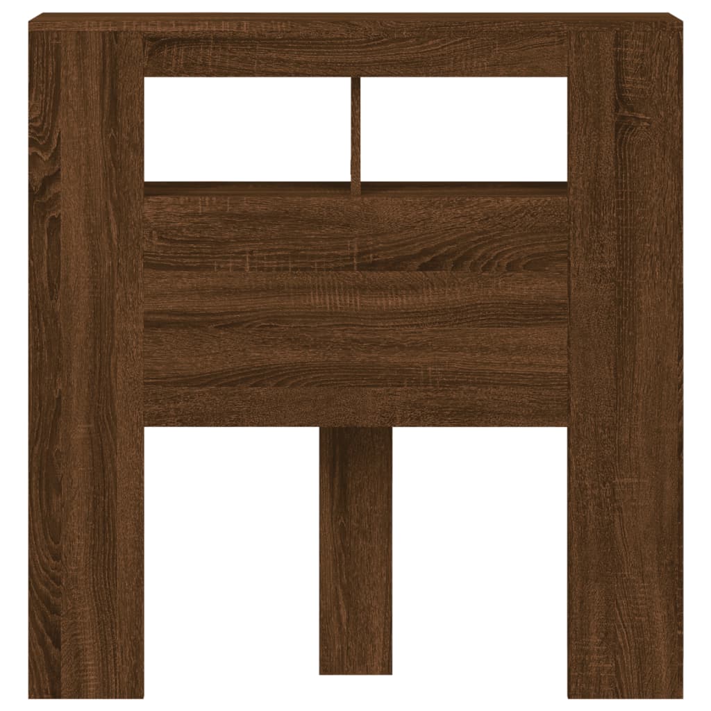 Tête de lit à LED chêne marron 100x18,5x103,5cm bois ingénierie - XIOS