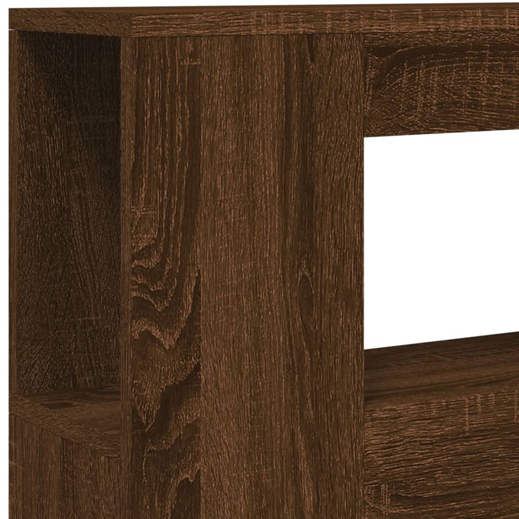 Tête de lit à LED chêne marron 100x18,5x103,5cm bois ingénierie - XIOS