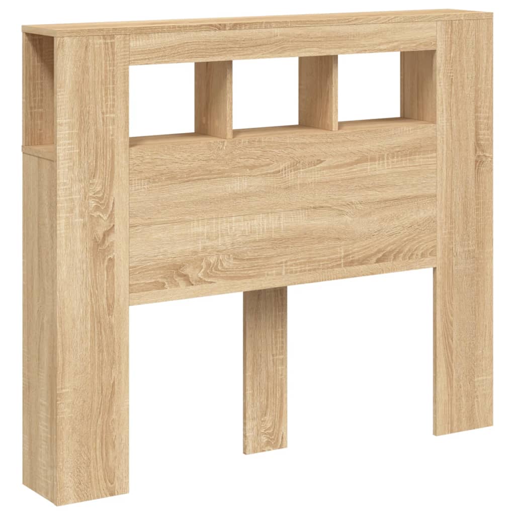 Tête de lit à LED chêne sonoma 120x18,5x103,5cm bois ingénierie - XIOS