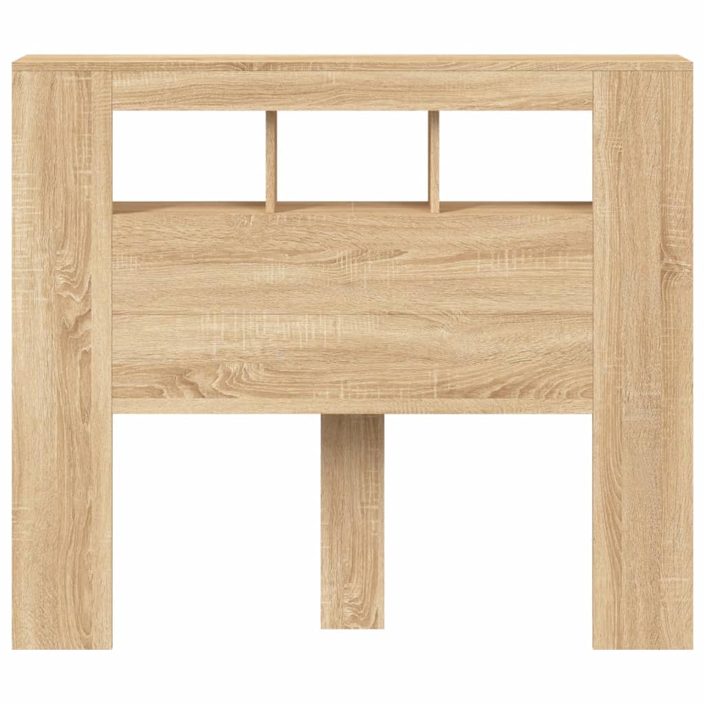 Tête de lit à LED chêne sonoma 120x18,5x103,5cm bois ingénierie - XIOS