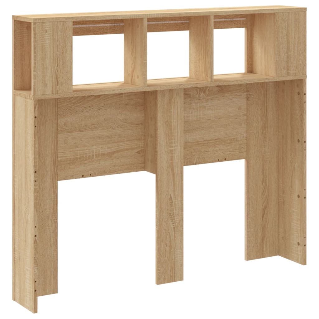 Tête de lit à LED chêne sonoma 120x18,5x103,5cm bois ingénierie - XIOS