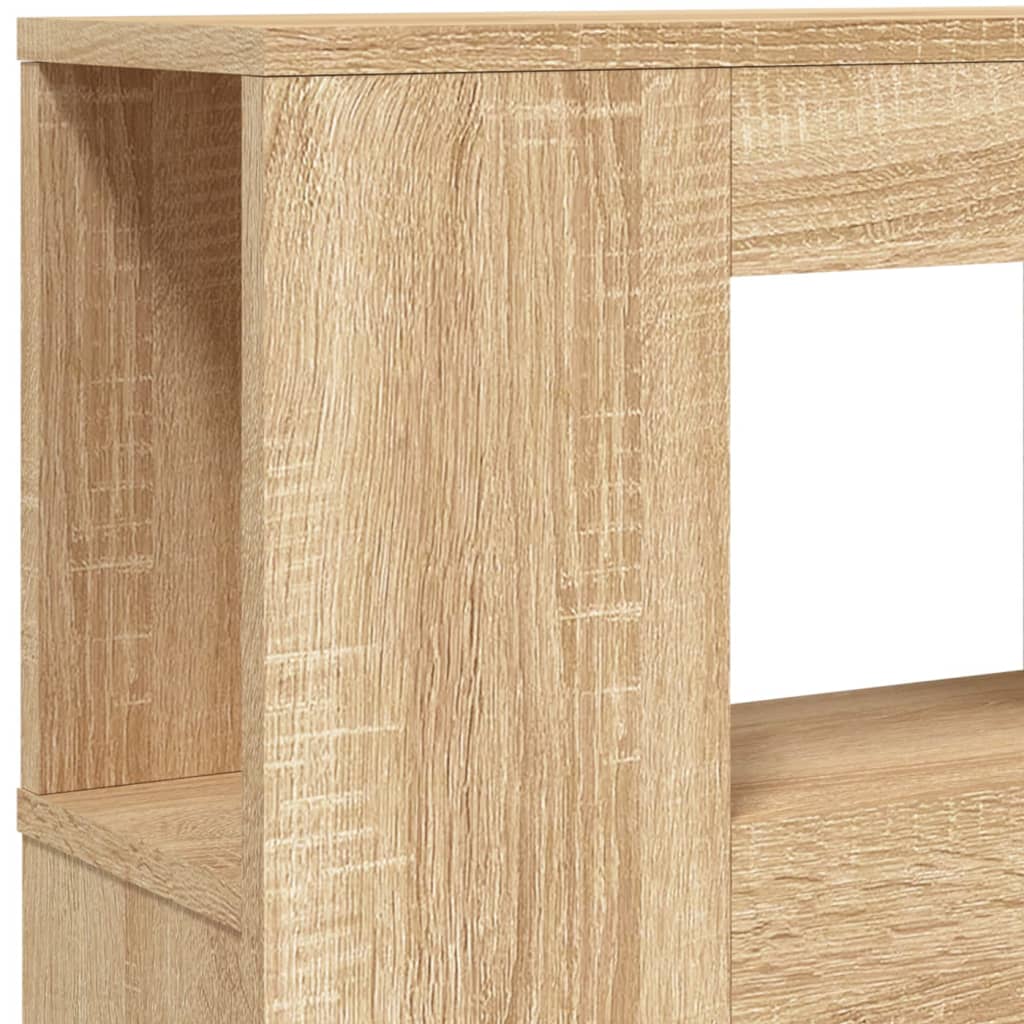 Tête de lit à LED chêne sonoma 120x18,5x103,5cm bois ingénierie - XIOS