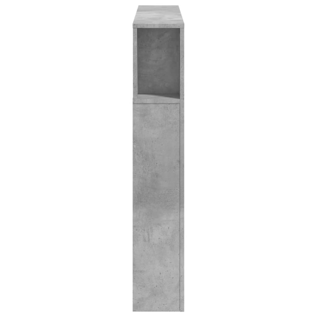 Tête de lit à LED gris béton 120x18,5x103,5cm bois d'ingénierie - XIOS